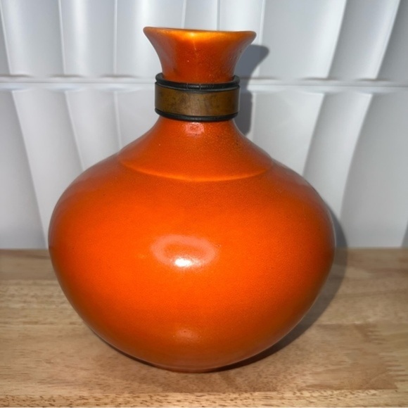 Metlox Pottery Wooden Handle Pitcher Vase - Picture 3 of 5